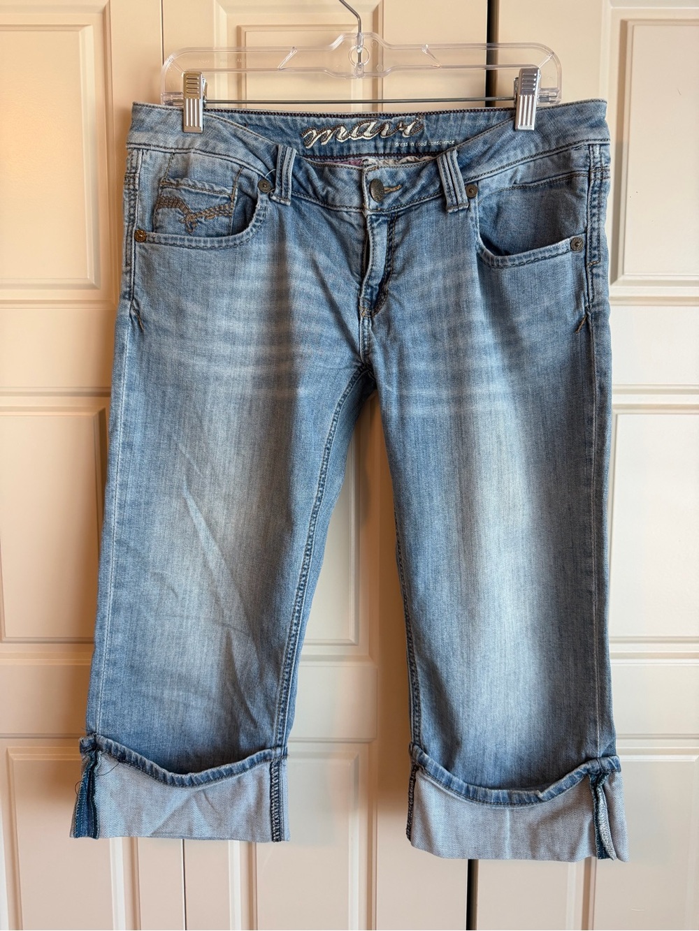 Mavi Alma Light Wash Capri Jeans - retro vibes, low waisted sz 32